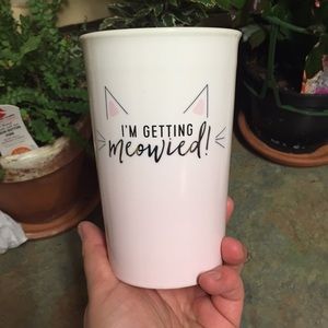 Charming Charlie “meowied” engagement mug